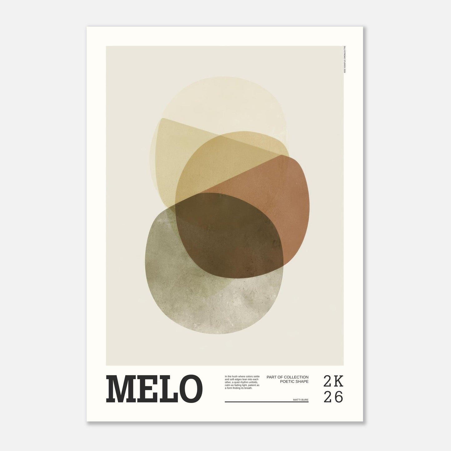 Abstract Art Poster - MELO - Sillystroke