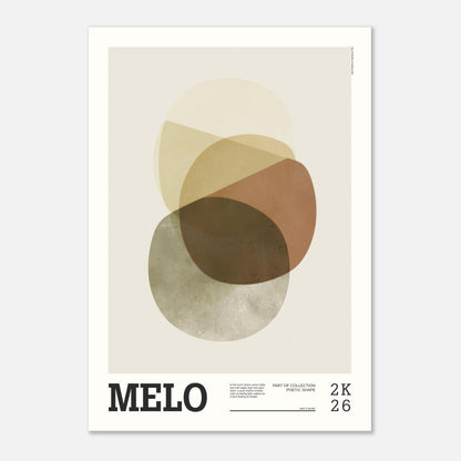 Abstract Art Poster - MELO - Sillystroke