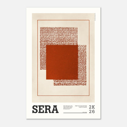 Abstract Art Poster - SERA - Sillystroke