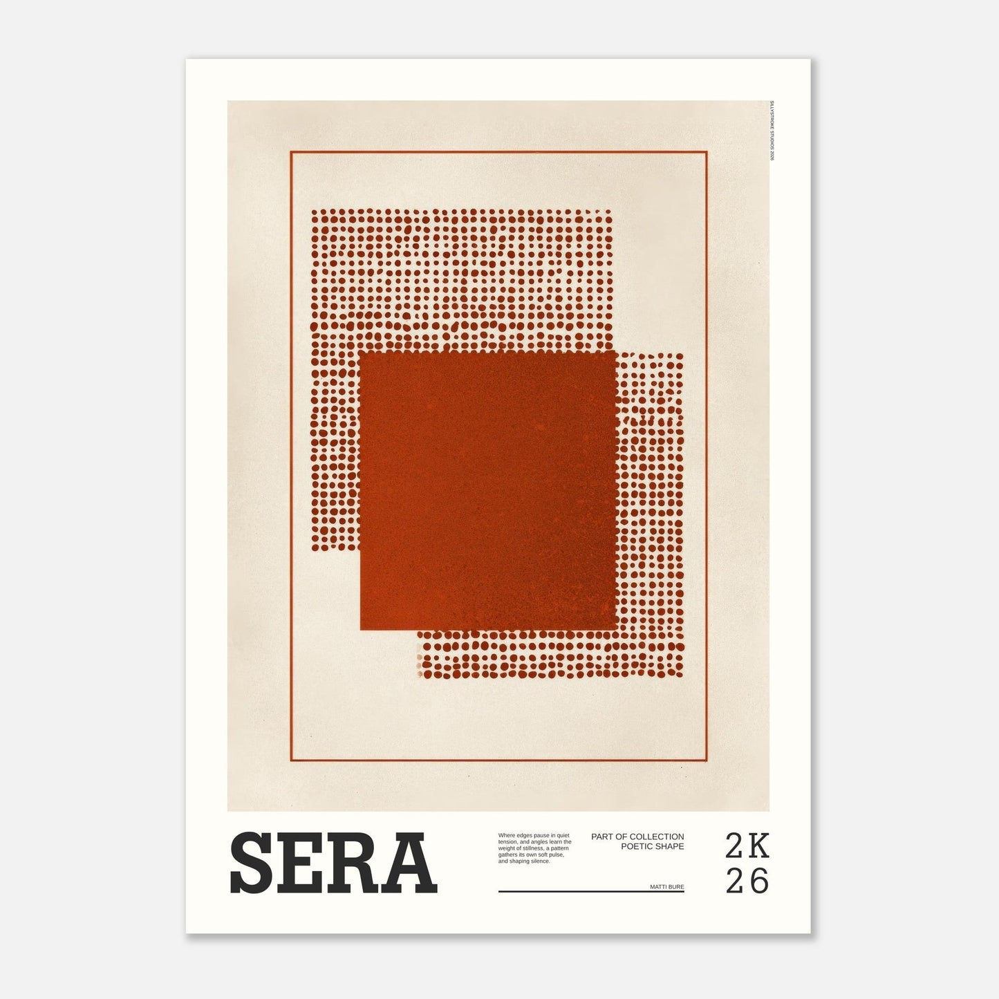 Abstract Art Poster - SERA - Sillystroke