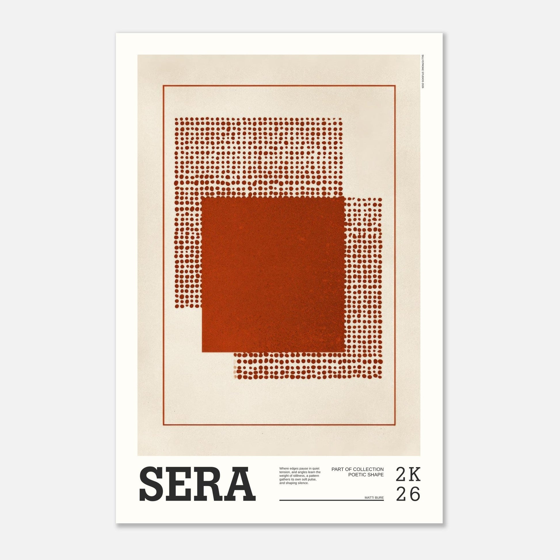 Abstract Art Poster - SERA - Sillystroke