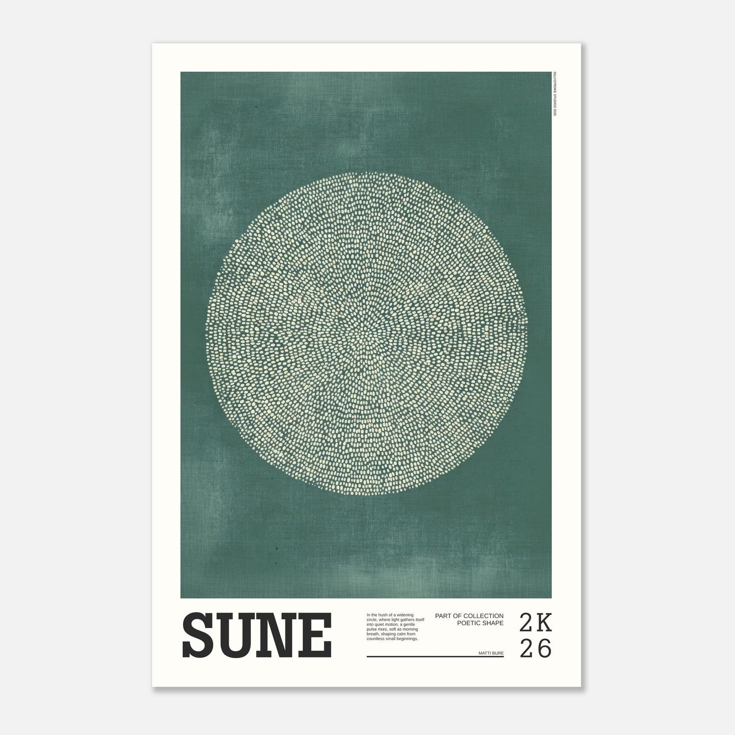 Abstract Art Poster - SUNE - Sillystroke