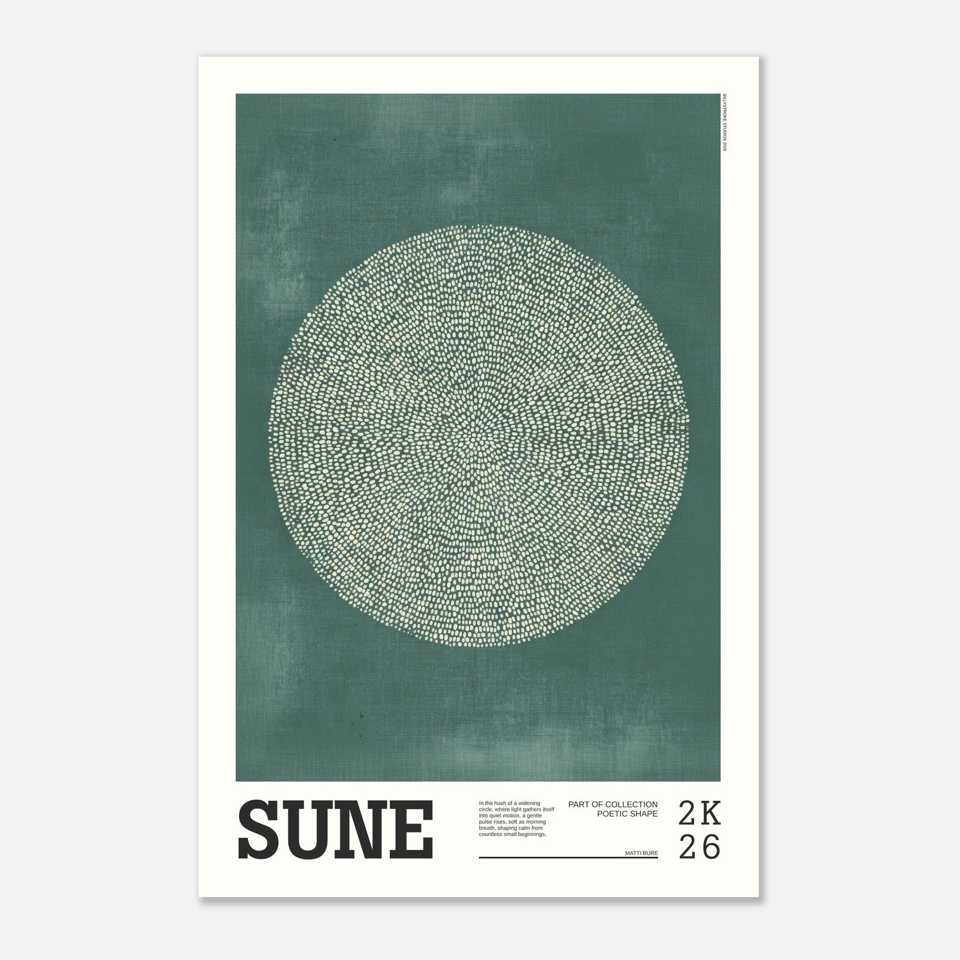 Abstract Art Poster - SUNE - Sillystroke