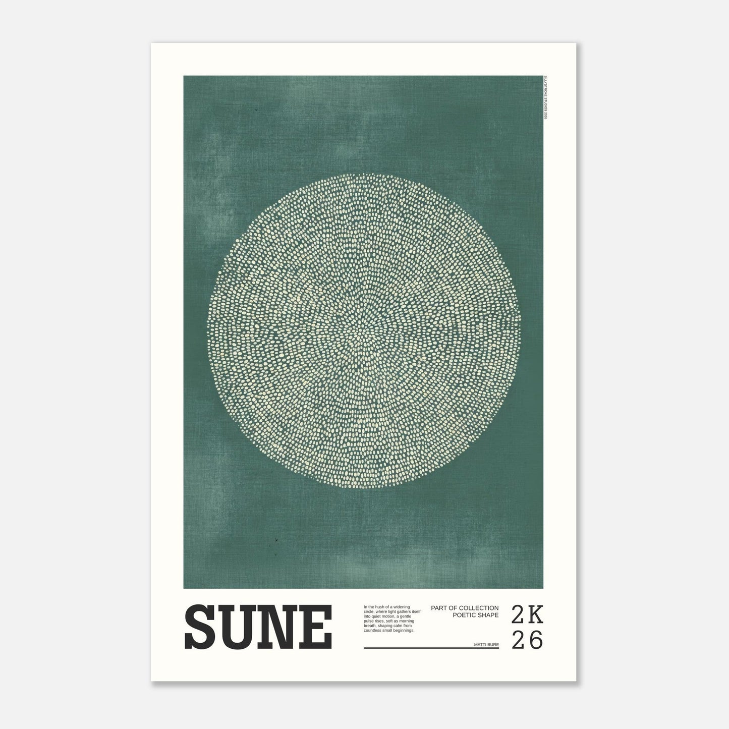 Abstract Art Poster - SUNE - Sillystroke