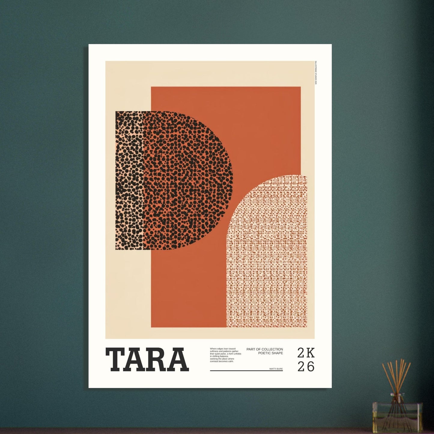 Abstract Art Poster - TARA - Sillystroke