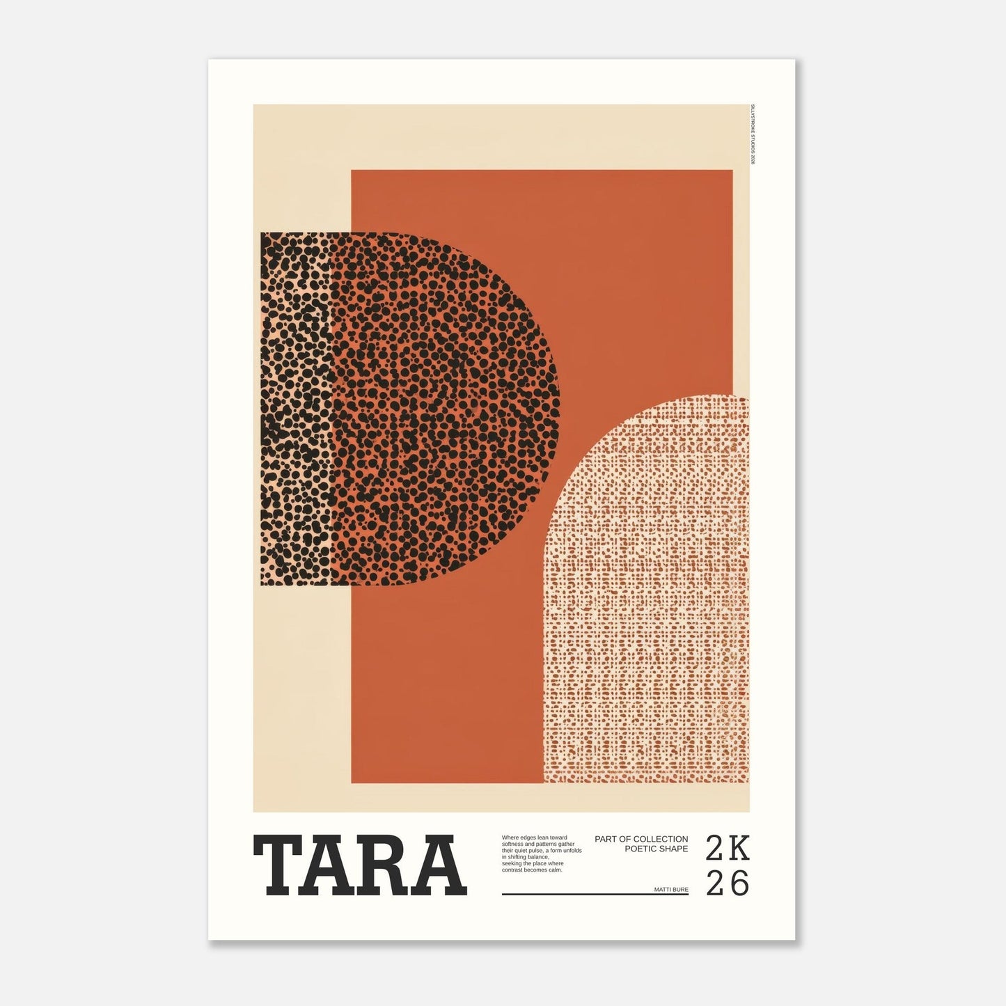Abstract Art Poster - TARA - Sillystroke
