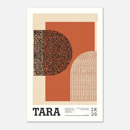 Abstract Art Poster - TARA - Sillystroke