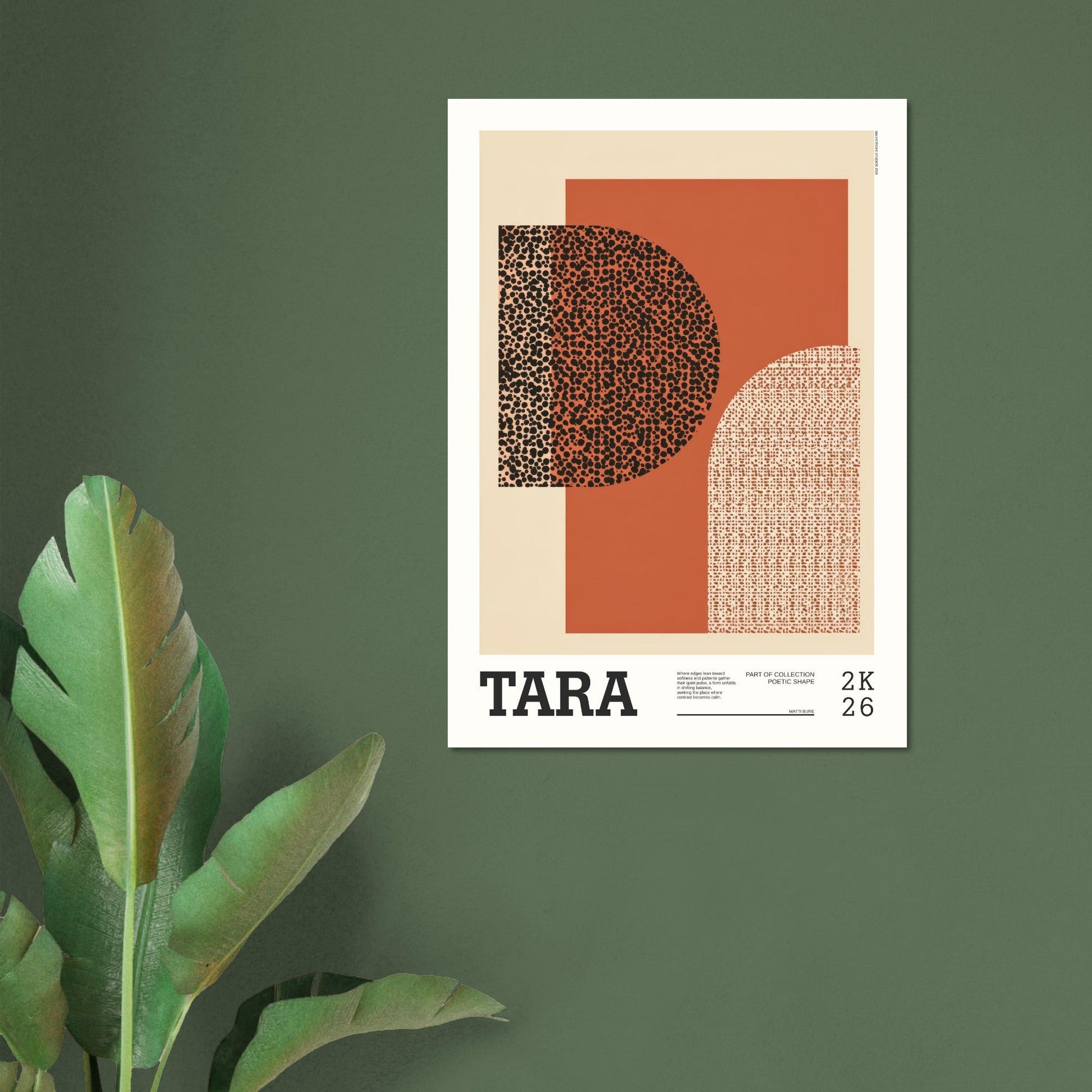 Abstract Art Poster - TARA - Sillystroke