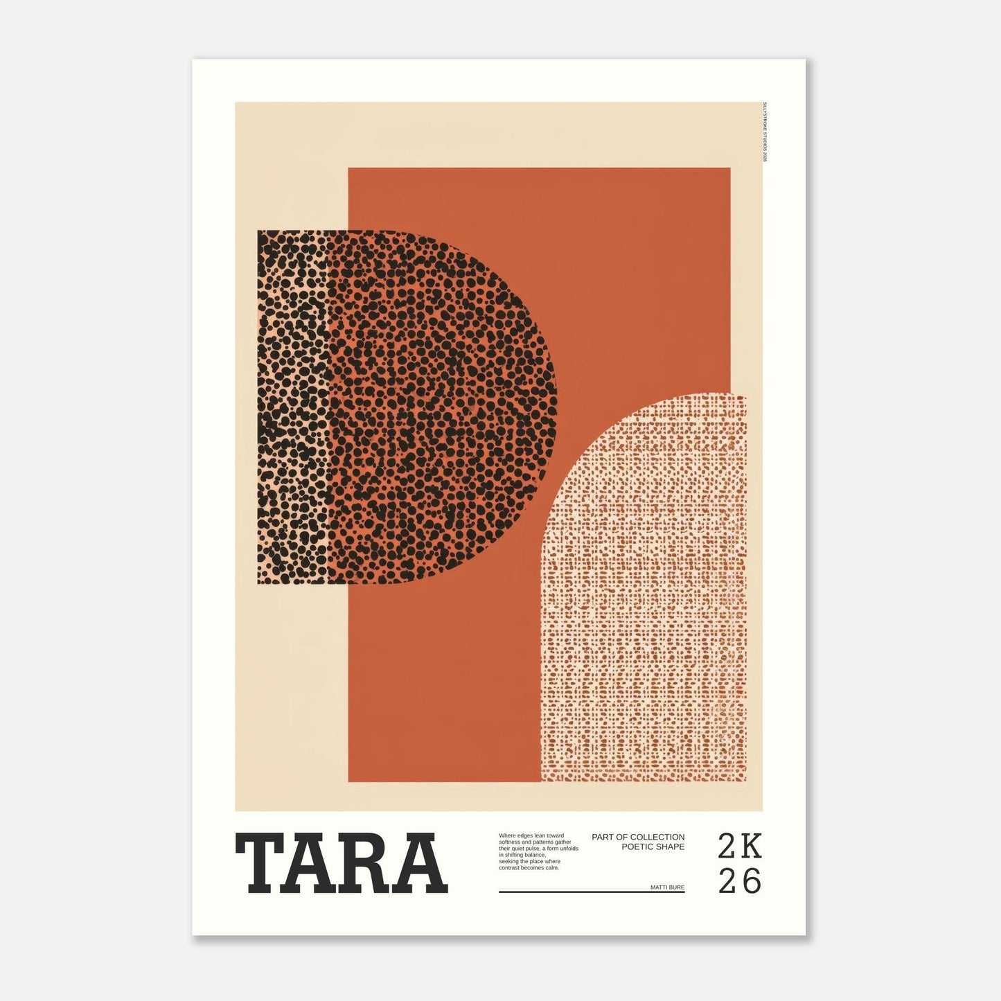 Abstract Art Poster - TARA - Sillystroke