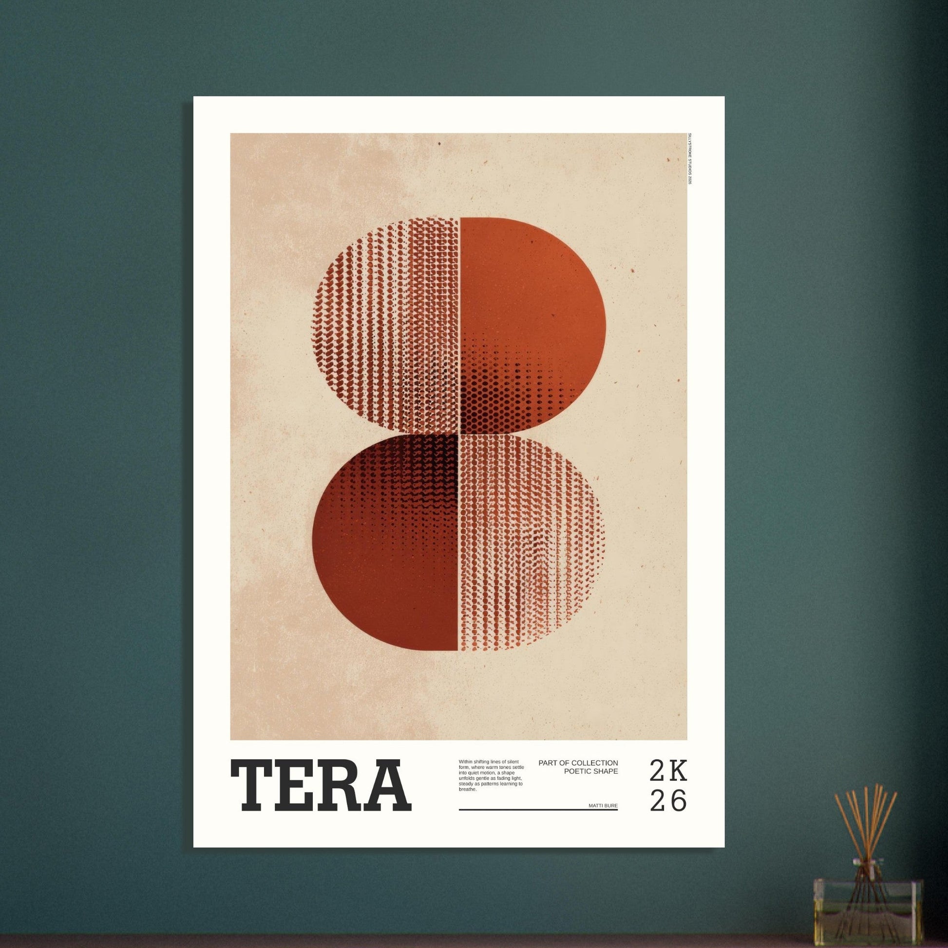Abstract Art Poster - TERA - Sillystroke