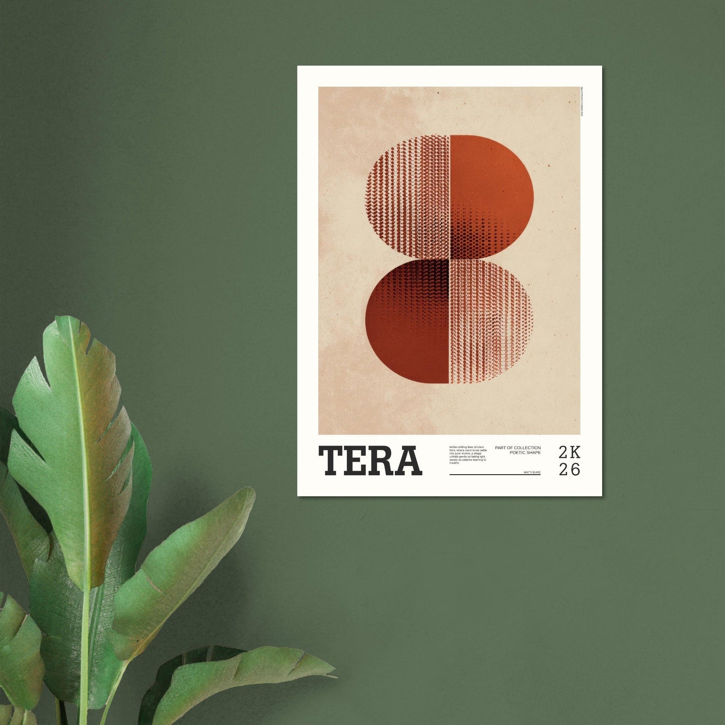Abstract Art Poster - TERA - Sillystroke