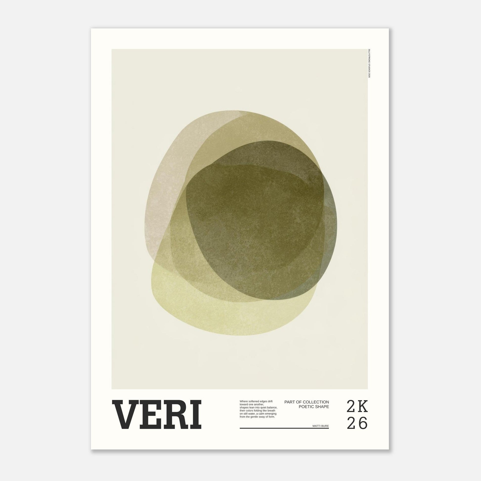 Abstract Art Poster - VERI - Sillystroke