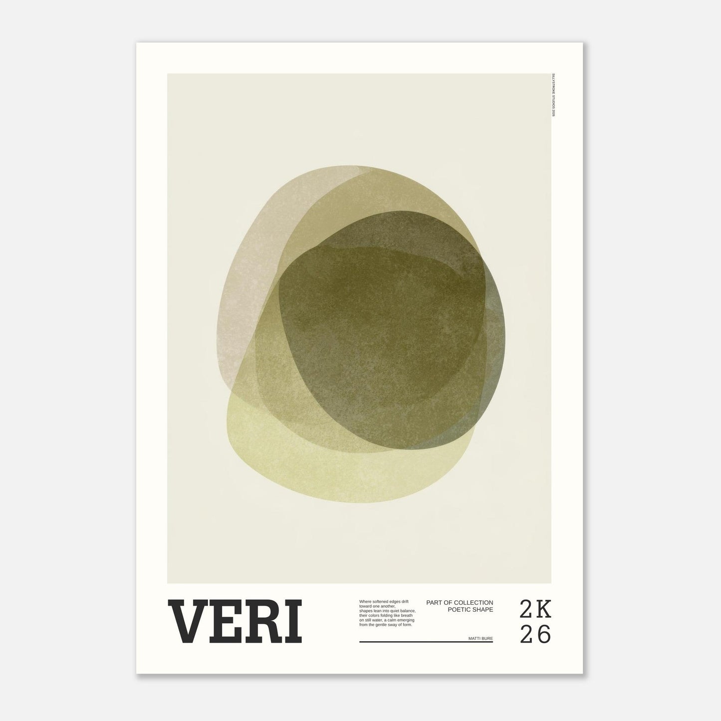 Abstract Art Poster - VERI - Sillystroke