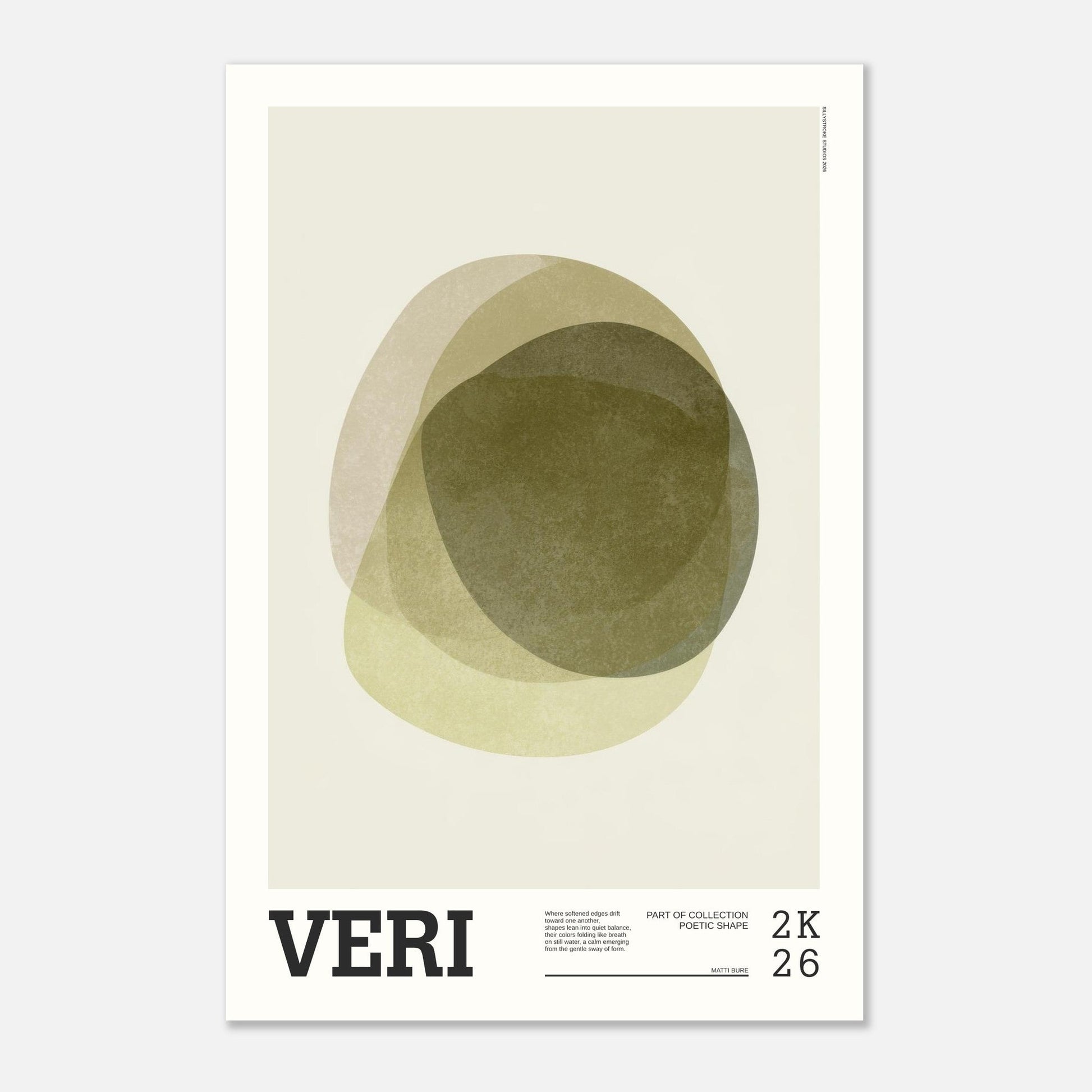 Abstract Art Poster - VERI - Sillystroke
