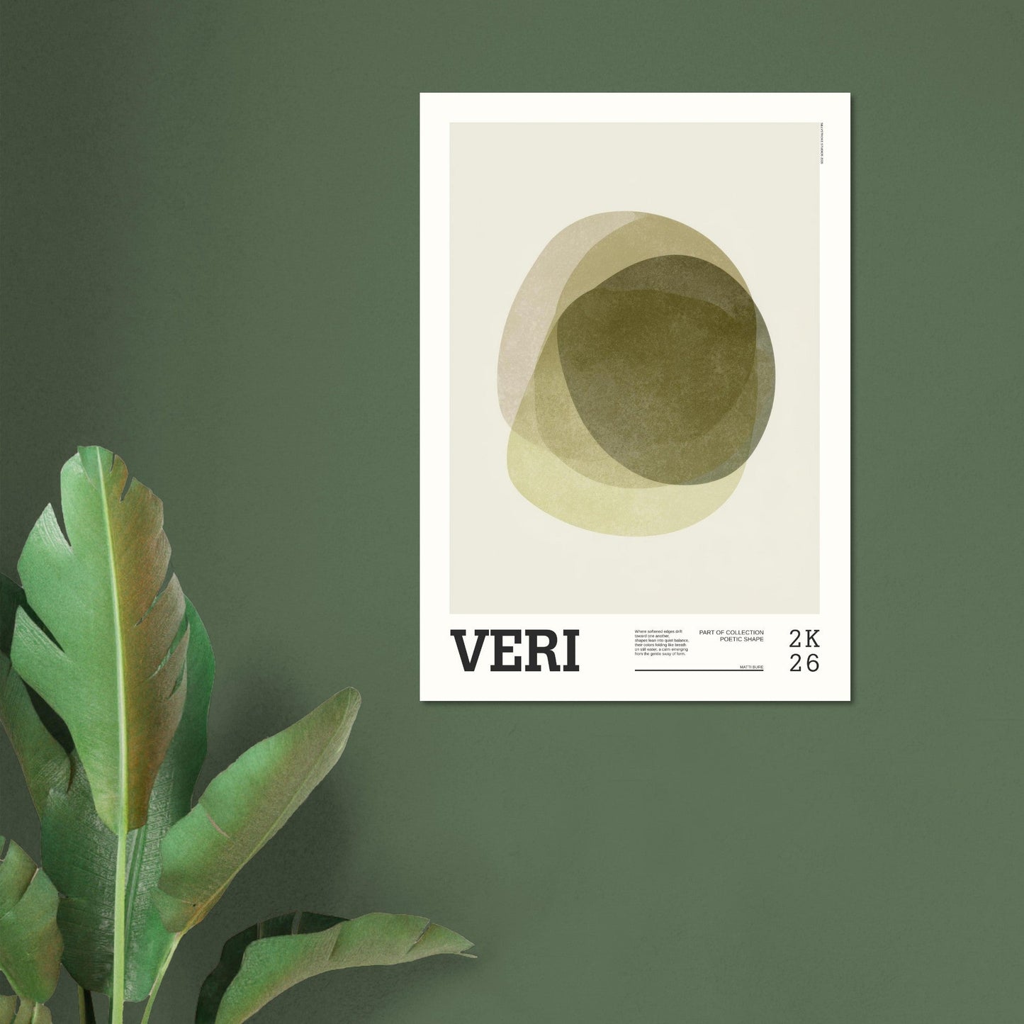 Abstract Art Poster - VERI - Sillystroke