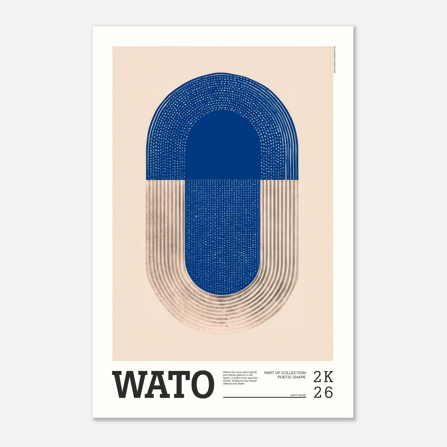 Abstract Art Poster - WATO - Sillystroke