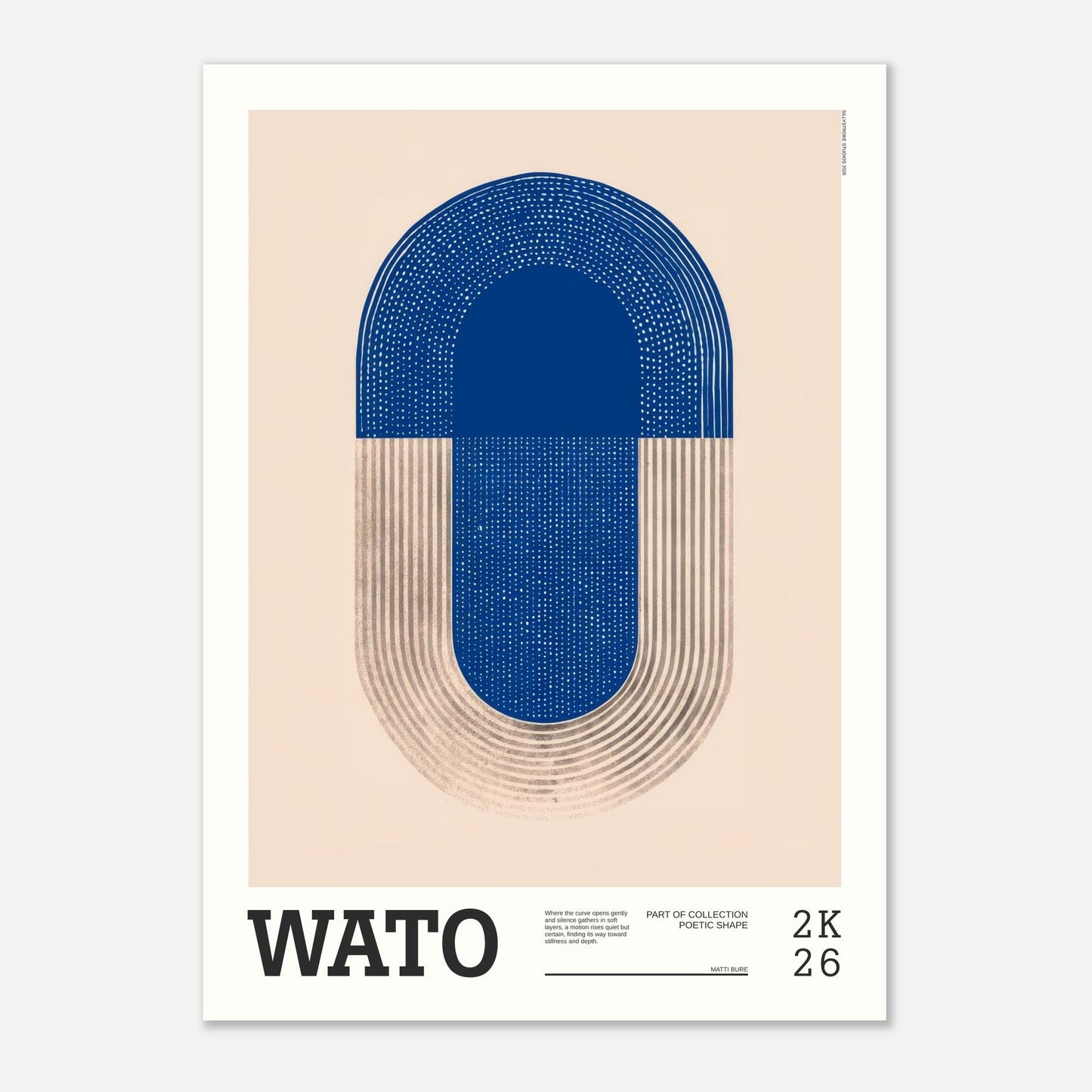 Abstract Art Poster - WATO - Sillystroke