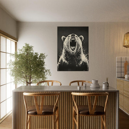 Angry bear poster - Sillystroke