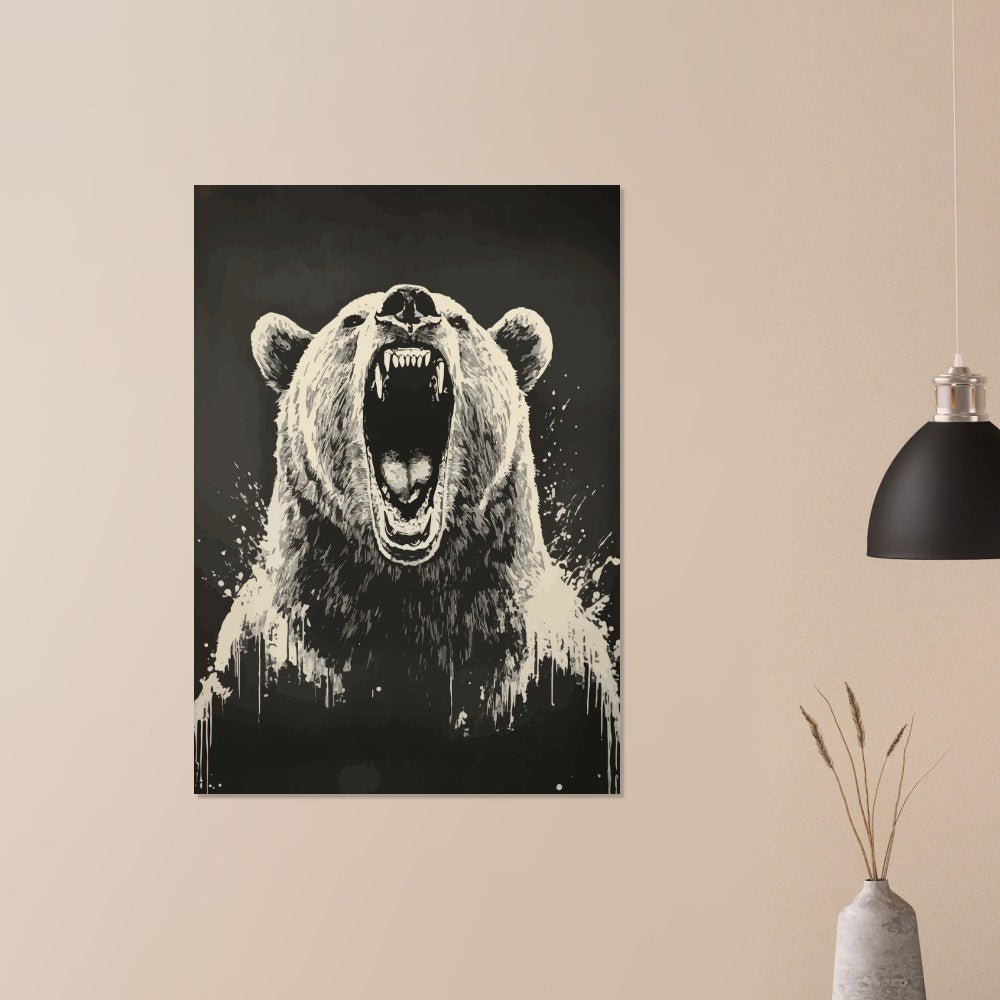 Angry bear poster - Sillystroke