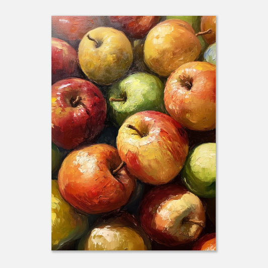 Apple oil painting poster - Sillystroke