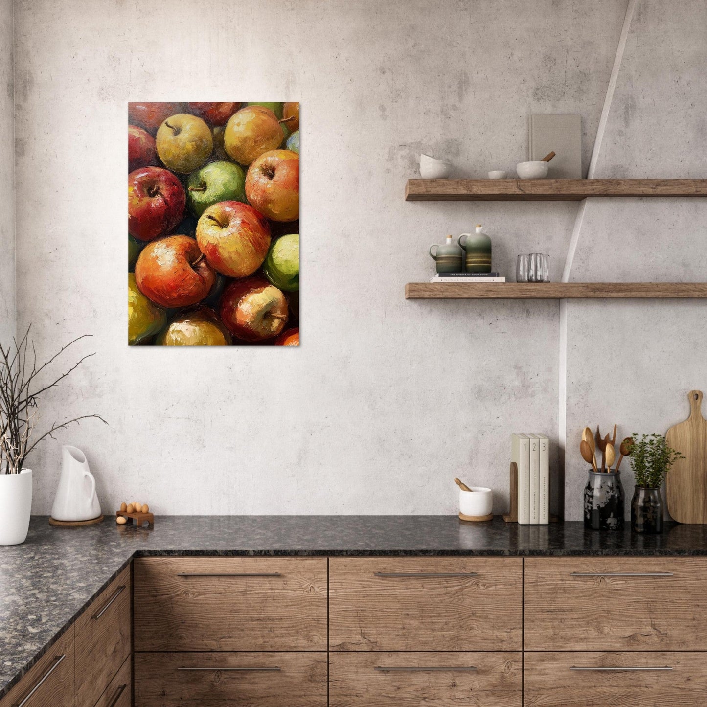 Apple oil painting poster - Sillystroke