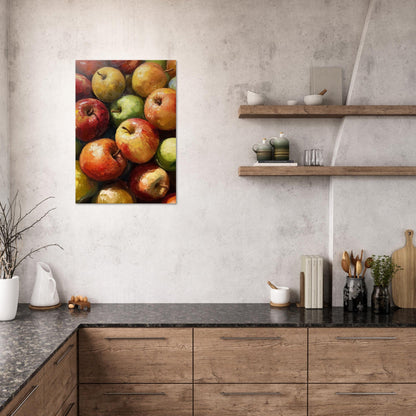 Apple oil painting poster - Sillystroke