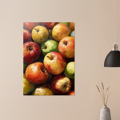Apple oil painting poster - Sillystroke