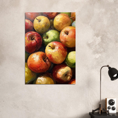 Apple oil painting poster - Sillystroke