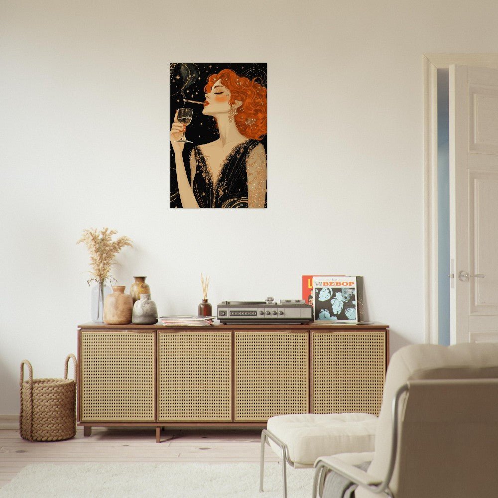 Art deco glamour poster - Sillystroke