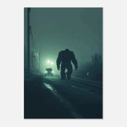 Bigfoot dusty road poster - Sillystroke