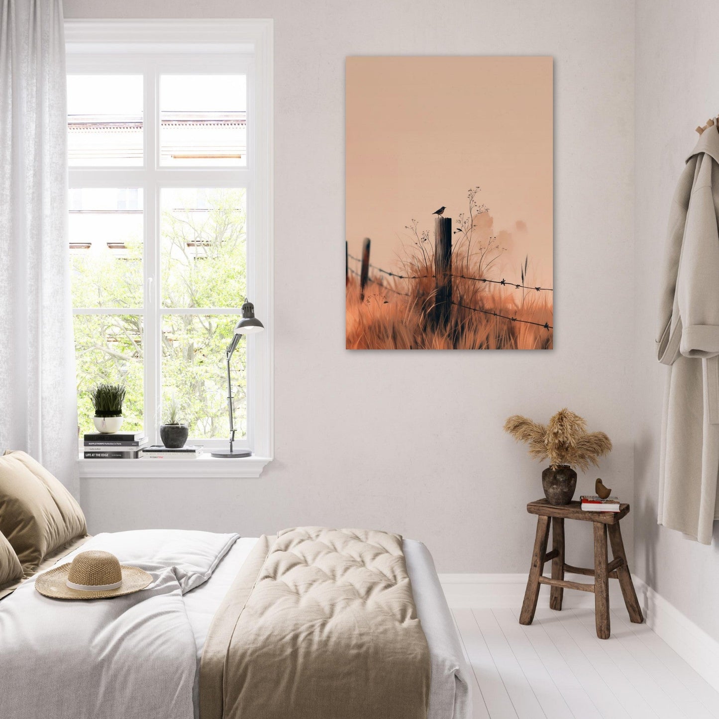 Bird on a fence poster - Sillystroke