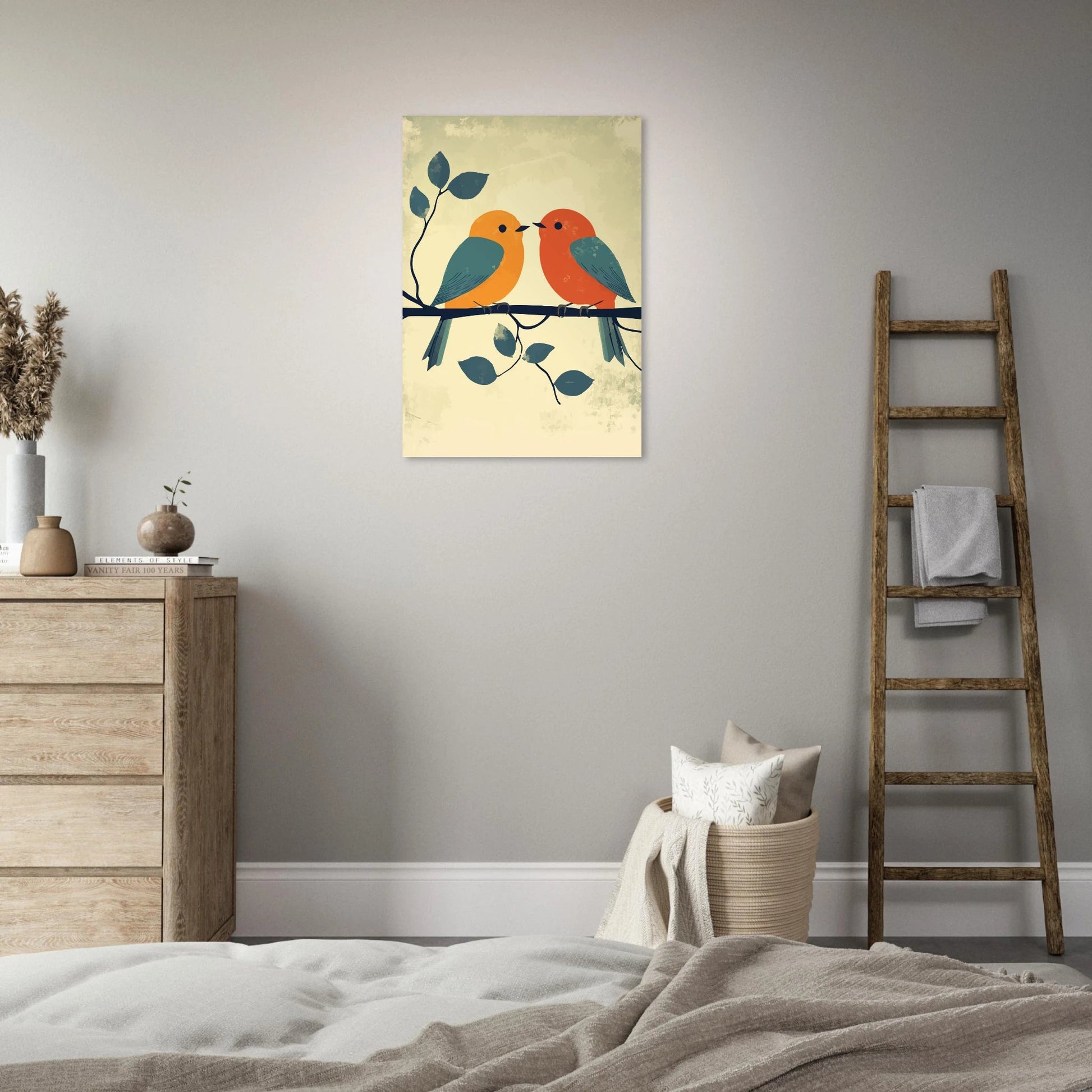 Birds on a branch poster - Sillystroke