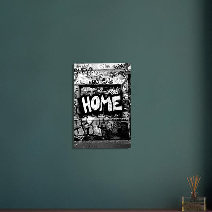 Black and White Graffiti Wall Art Poster - Sillystroke