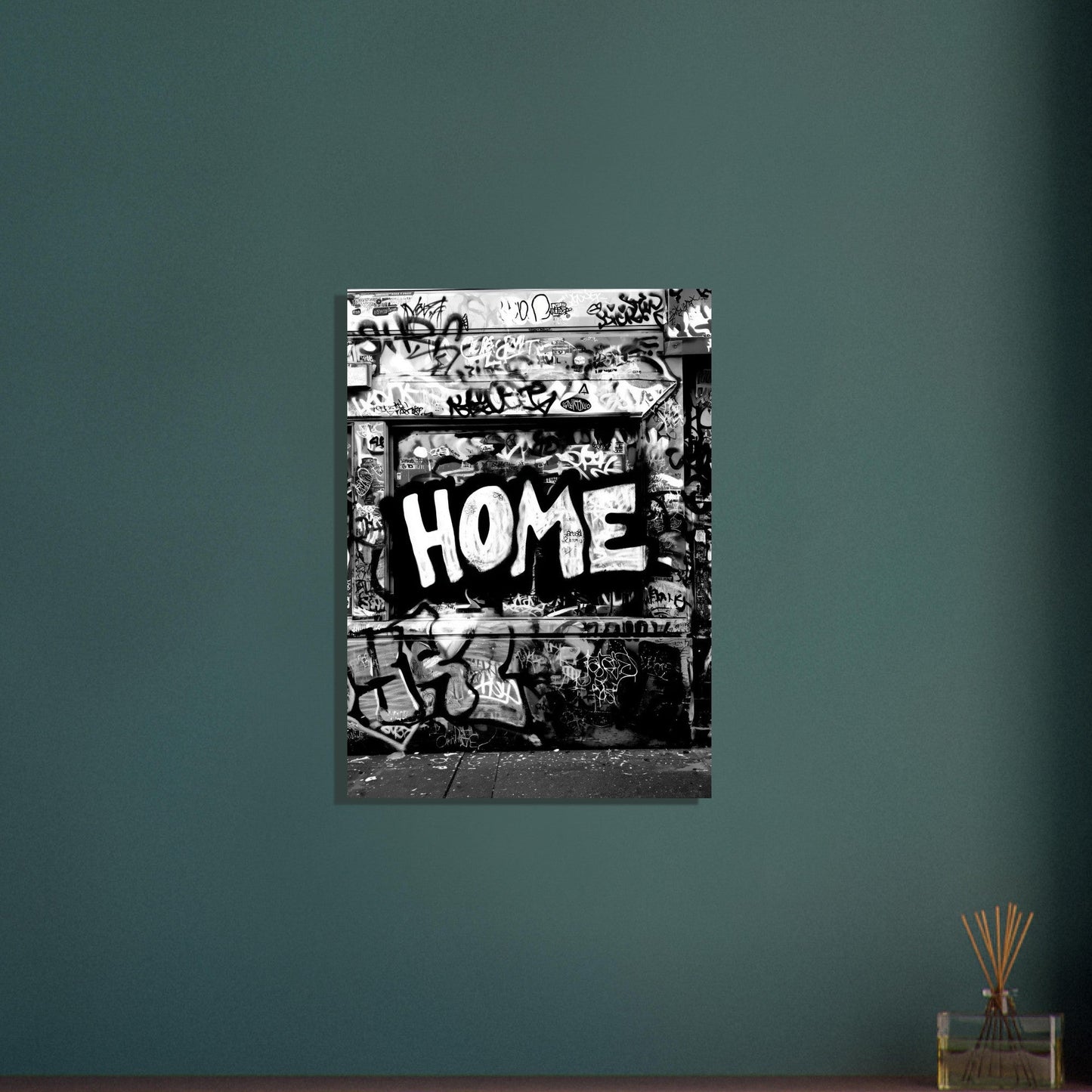 Black and White Graffiti Wall Art Poster - Sillystroke