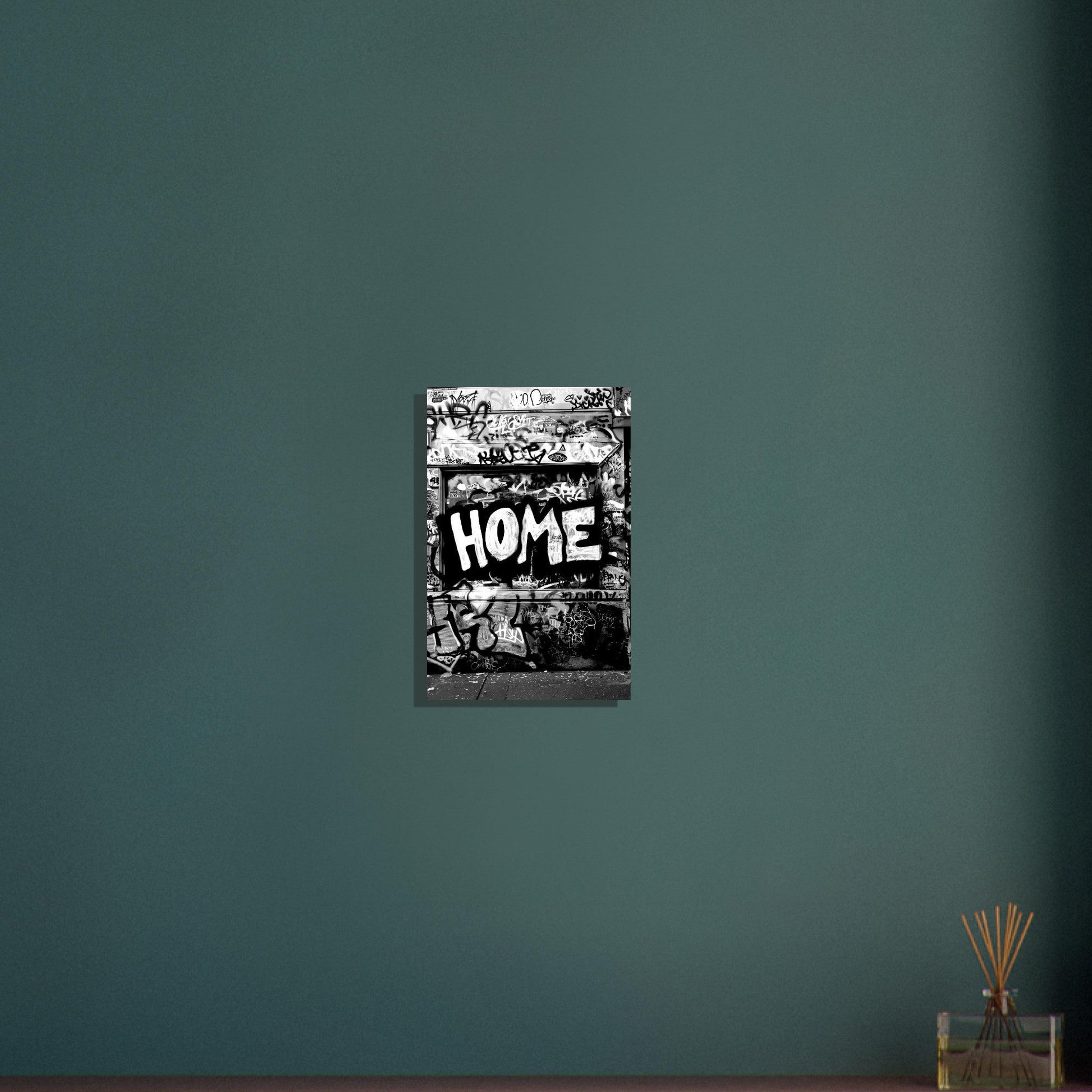 Black and White Graffiti Wall Art Poster - Sillystroke