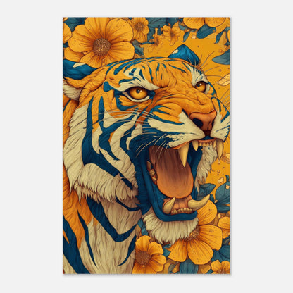 Blooming Tiger Poster - Sillystroke
