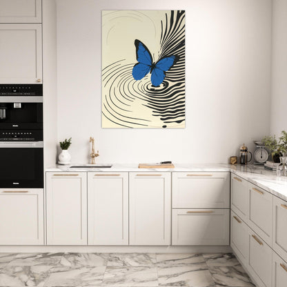 Blue butterfly poster - Sillystroke