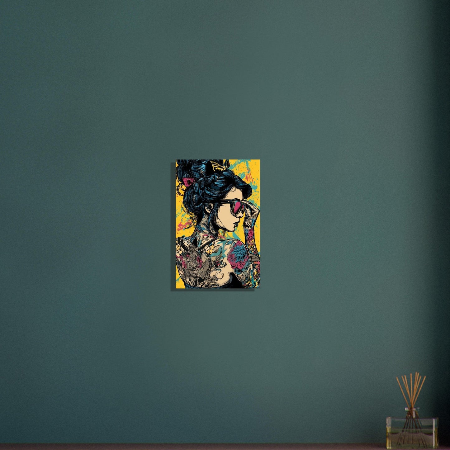 Bold Comic Pop Art Tattoo Woman Poster - Sillystroke