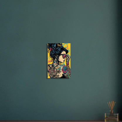 Bold Comic Pop Art Tattoo Woman Poster - Sillystroke