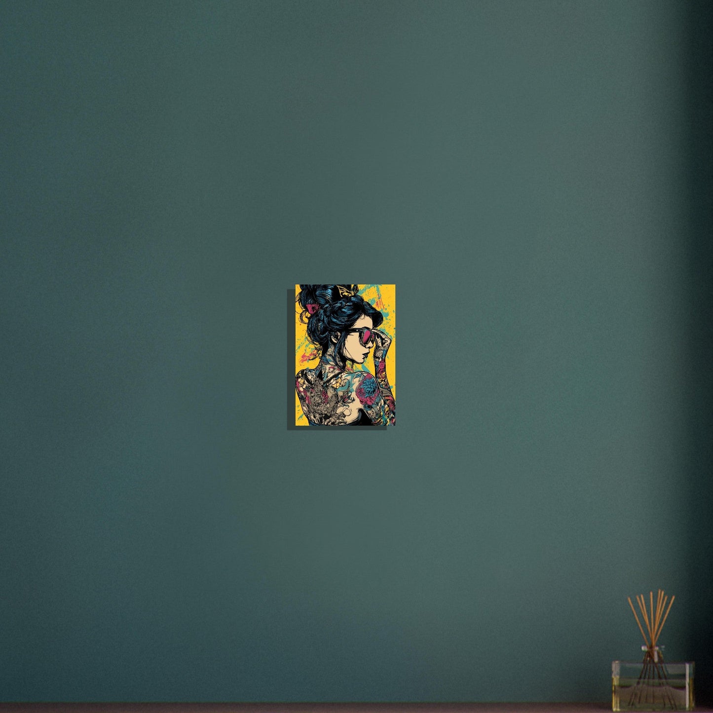 Bold Comic Pop Art Tattoo Woman Poster - Sillystroke