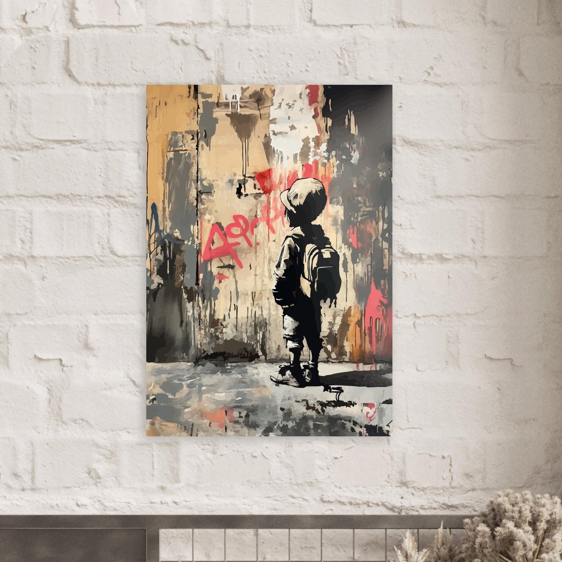 Boy street art graffiti poster - Sillystroke