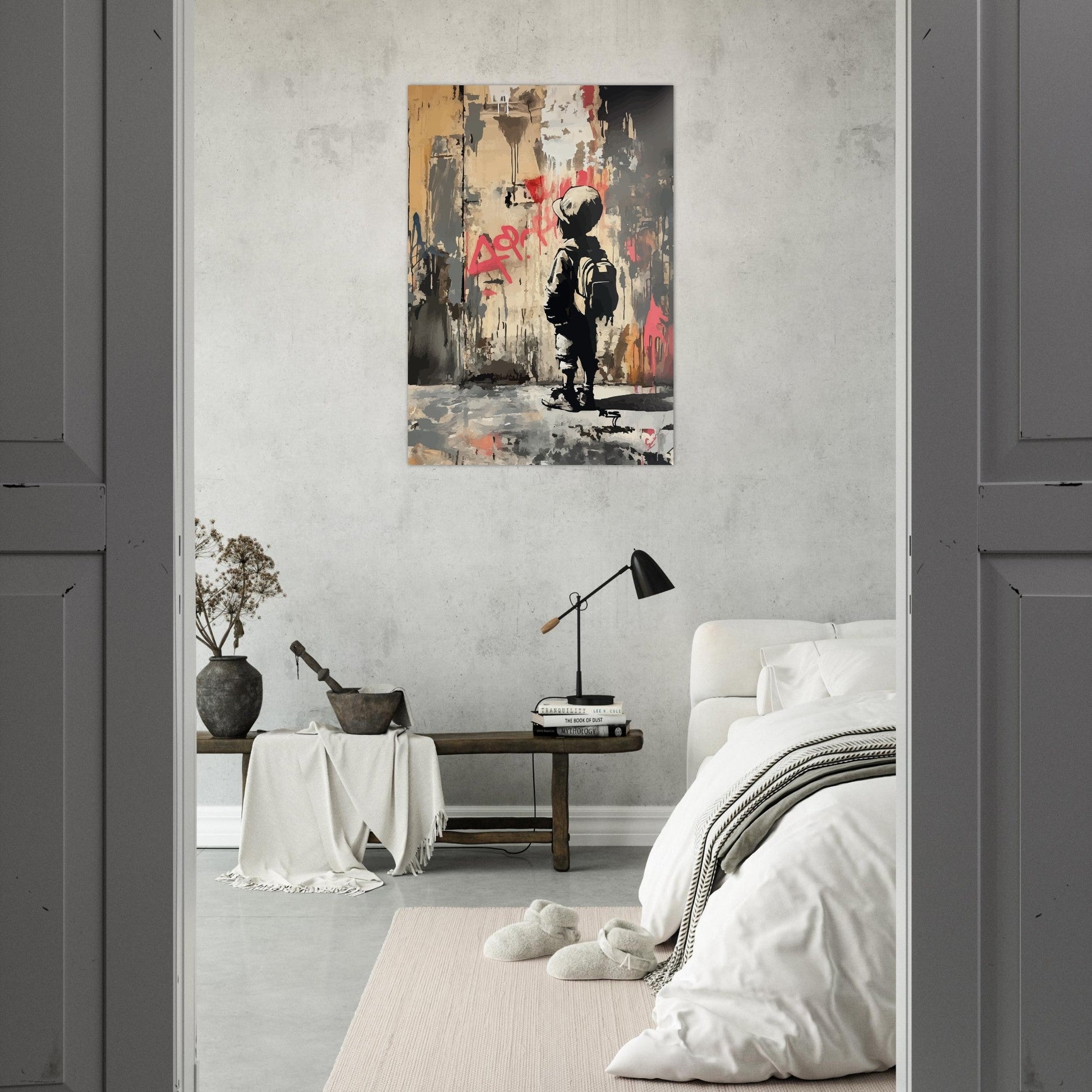 Boy street art graffiti poster - Sillystroke