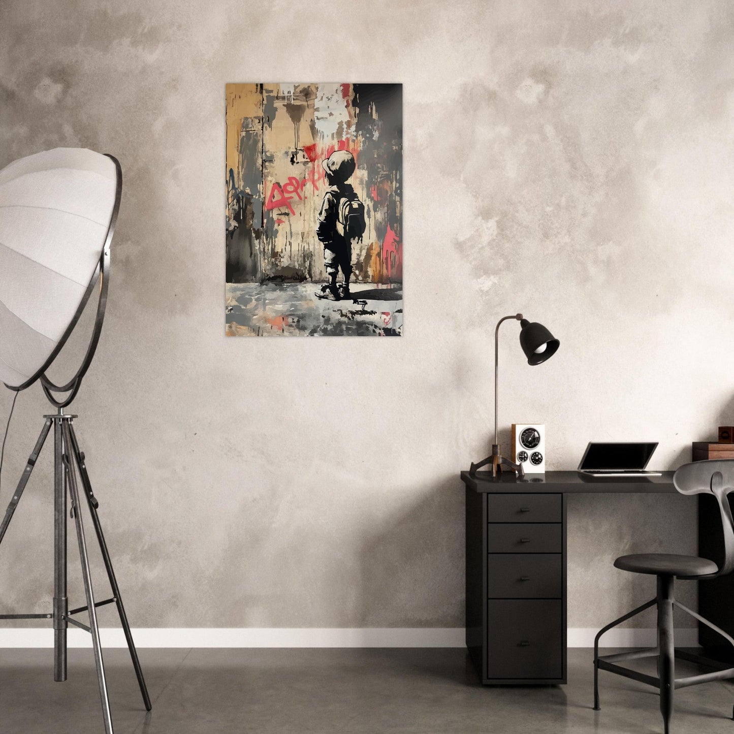 Boy street art graffiti poster - Sillystroke