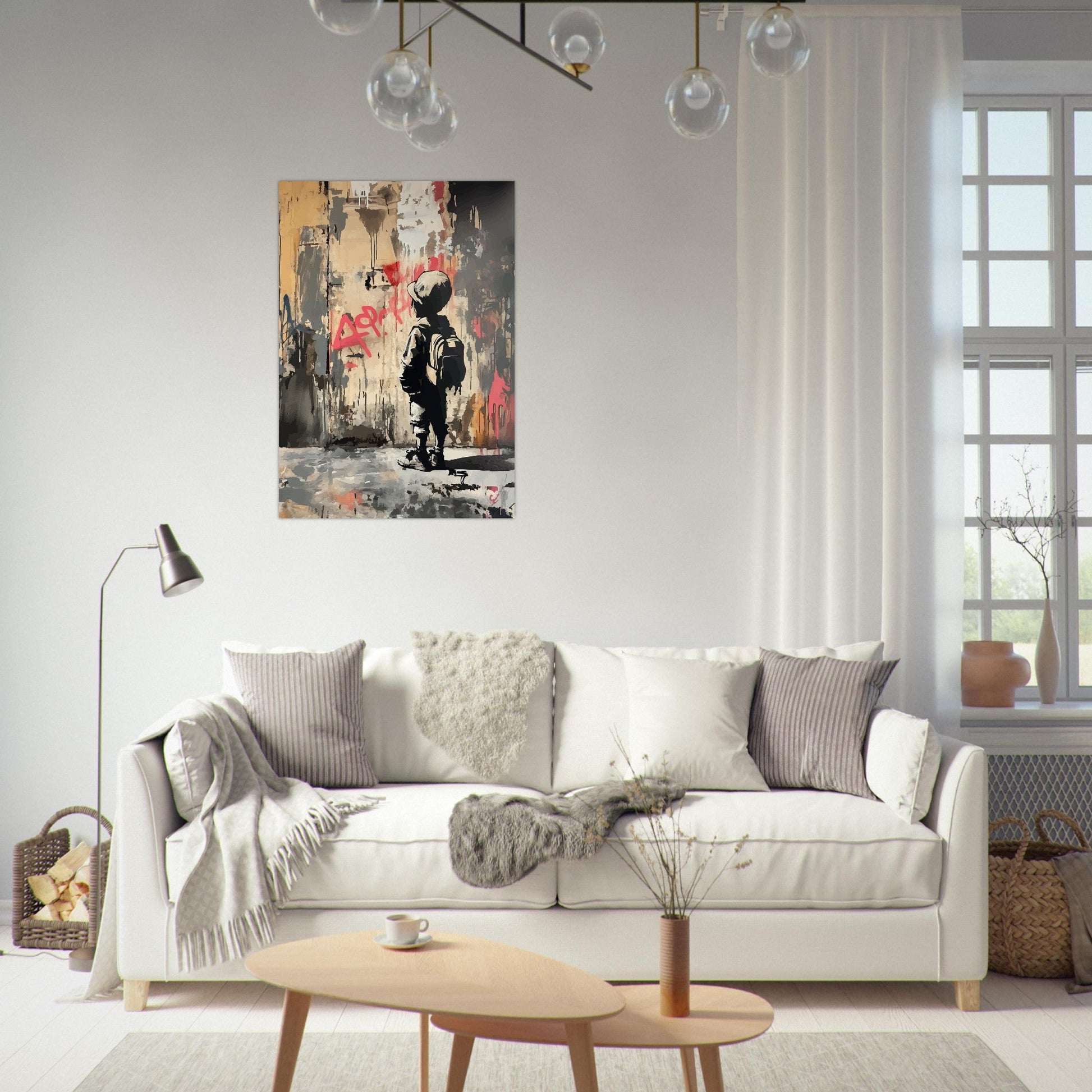 Boy street art graffiti poster - Sillystroke