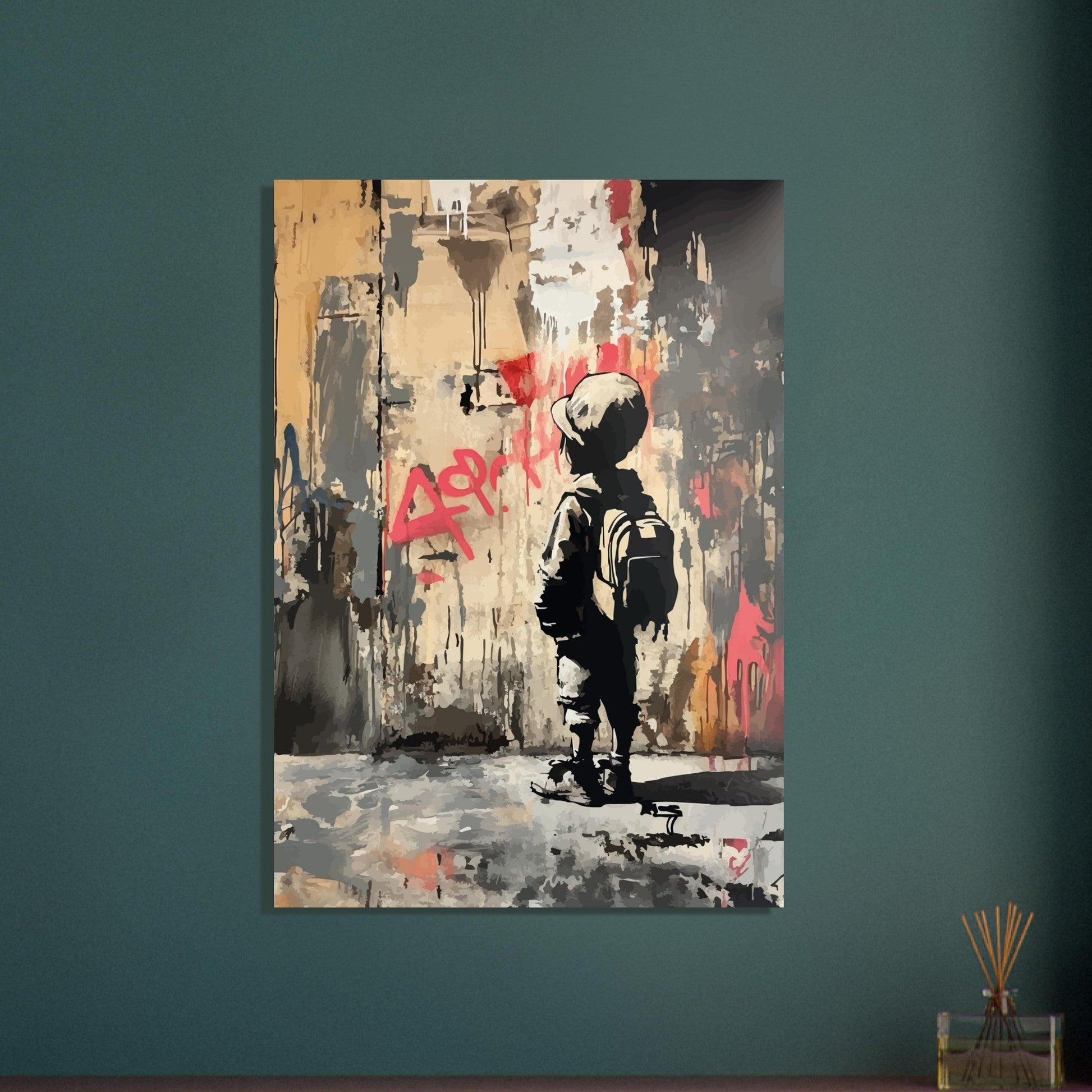 Boy street art graffiti poster - Sillystroke