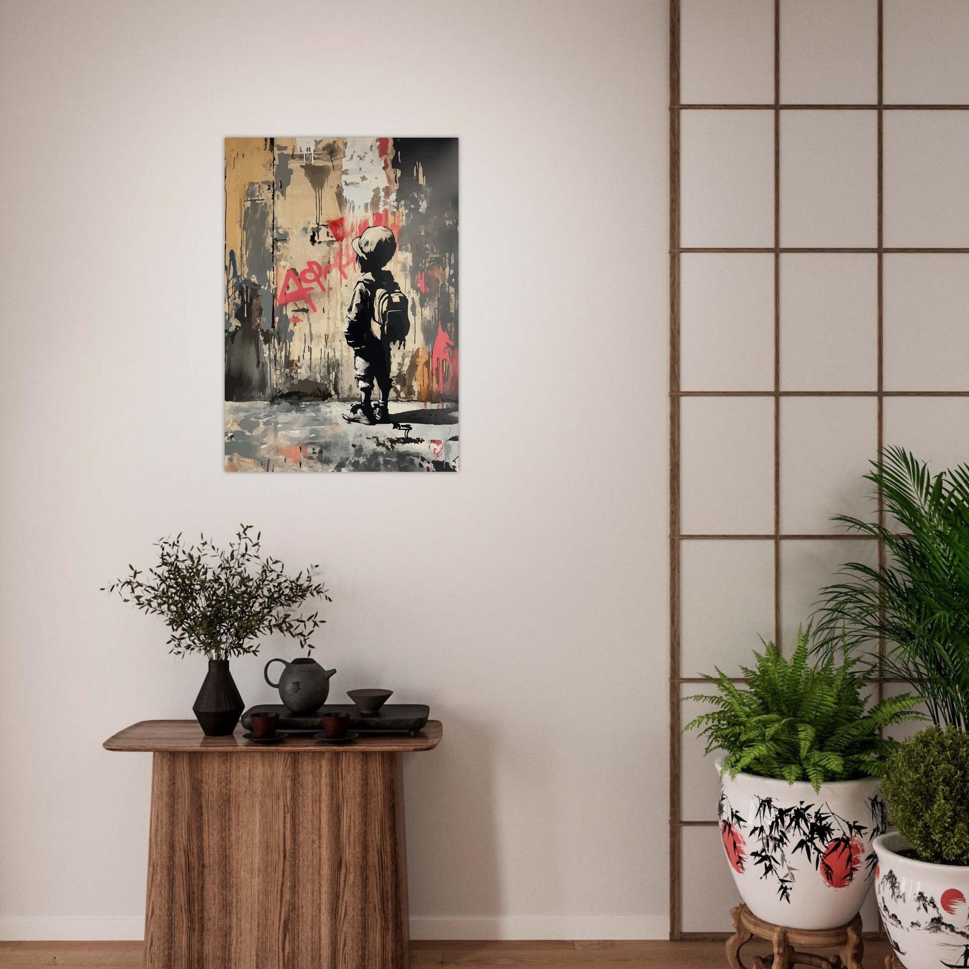 Boy street art graffiti poster - Sillystroke