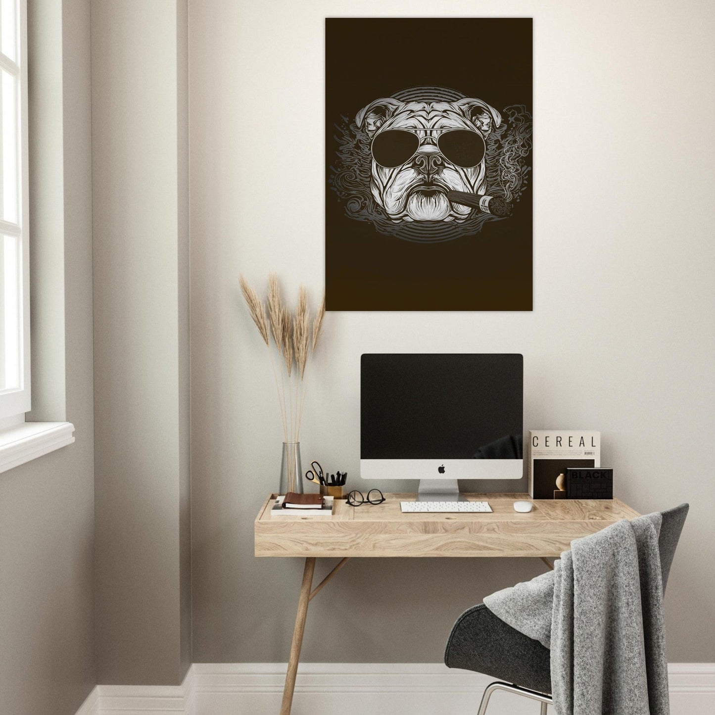 British Bulldog Poster - Sillystroke