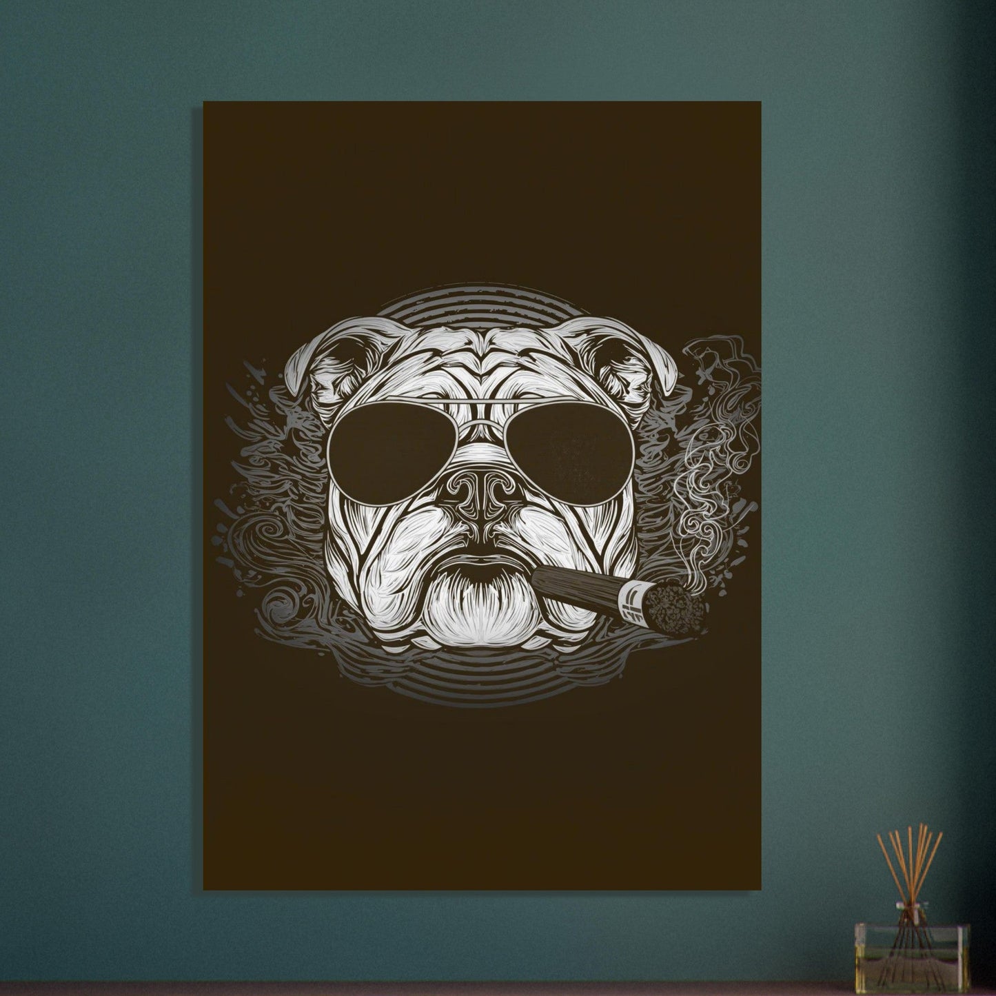 British Bulldog Poster - Sillystroke