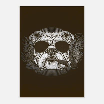 British Bulldog Poster - Sillystroke