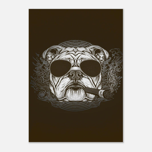 British Bulldog Poster - Sillystroke